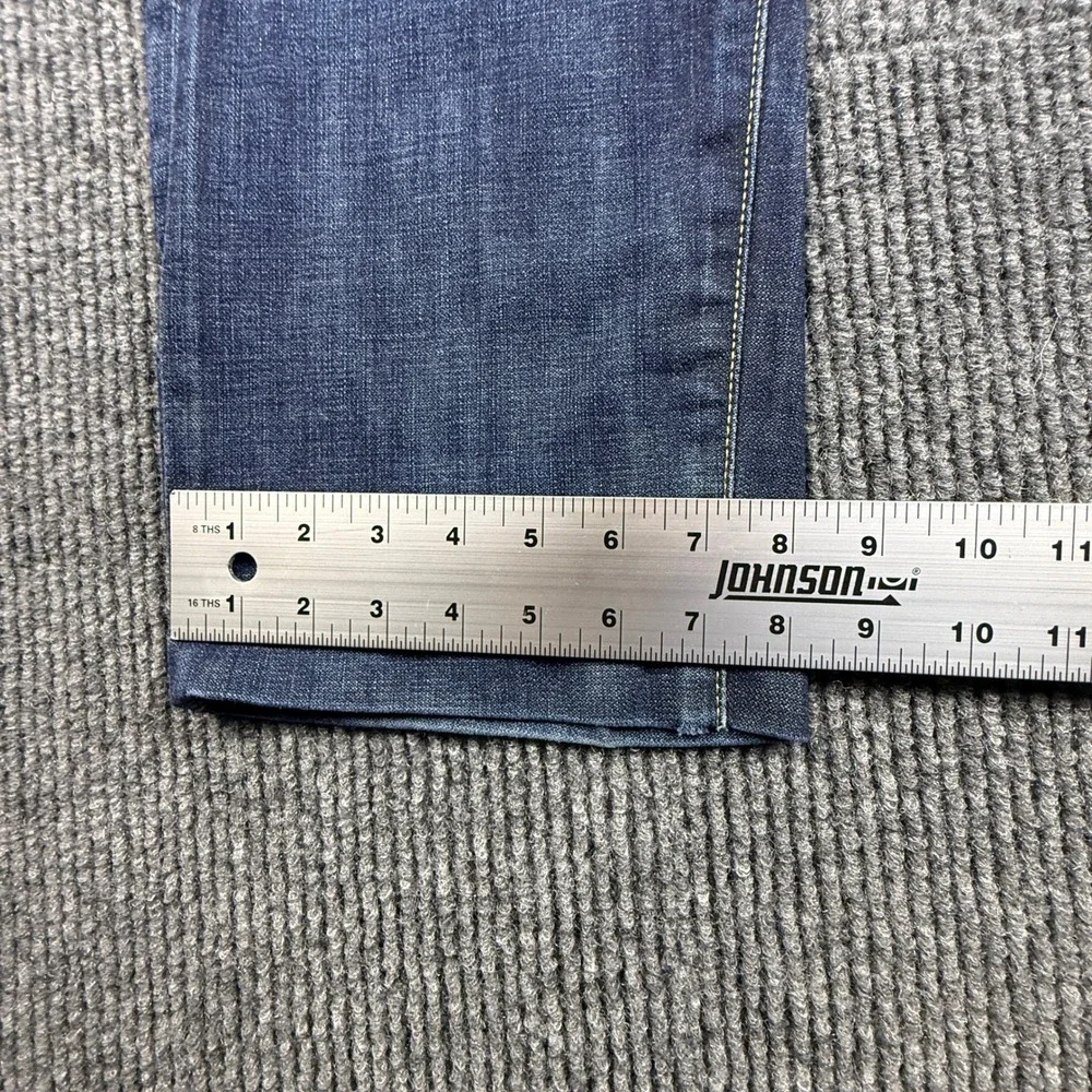 Levis 508 Regular Taper Jeans Mens 38x30 (Hemmed shorter) Dark‎ Wash Blue Denim